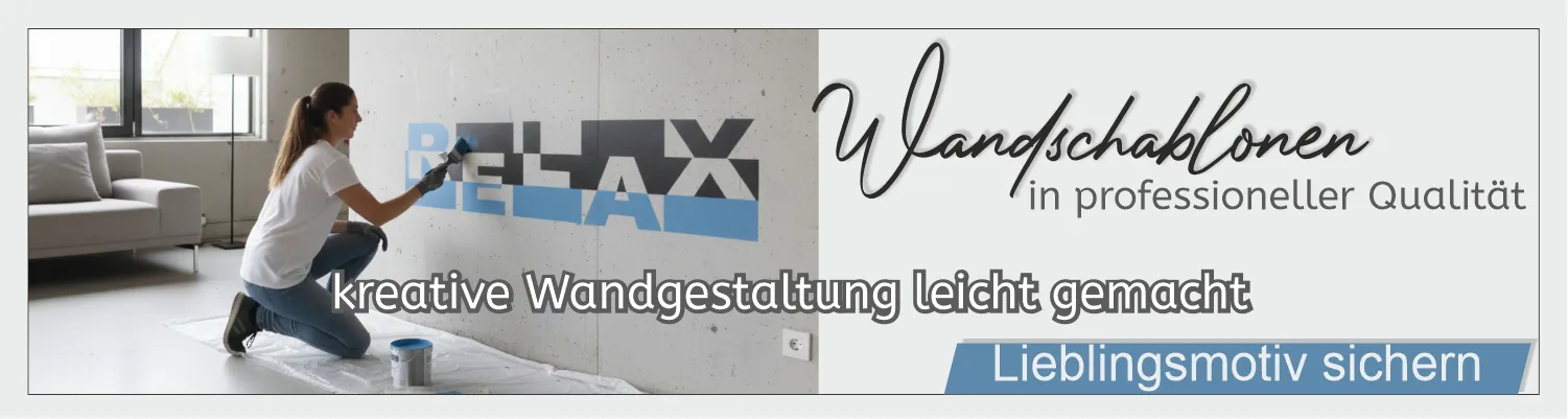 Wandschablonen zum ausmalen nach Wunsch vom SchablonenProfi